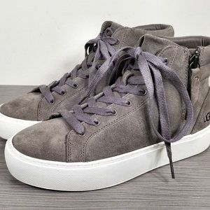 UGG Olli High Top Sneakers, Mole Suede, Womens Size 5.5 / 36.5